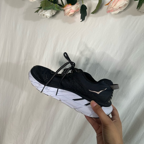 Hoka Black and White Athletic Shoes - Picture 4 of 5